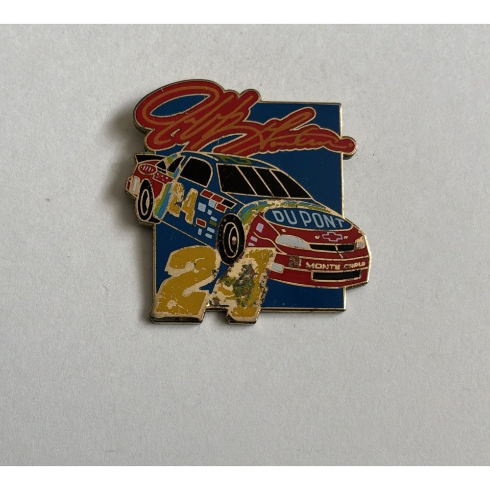 Nascar 1998 Jeff Gordon Racing Lapel Pin Pinback #24 DuPont Monte Carlo Vintage